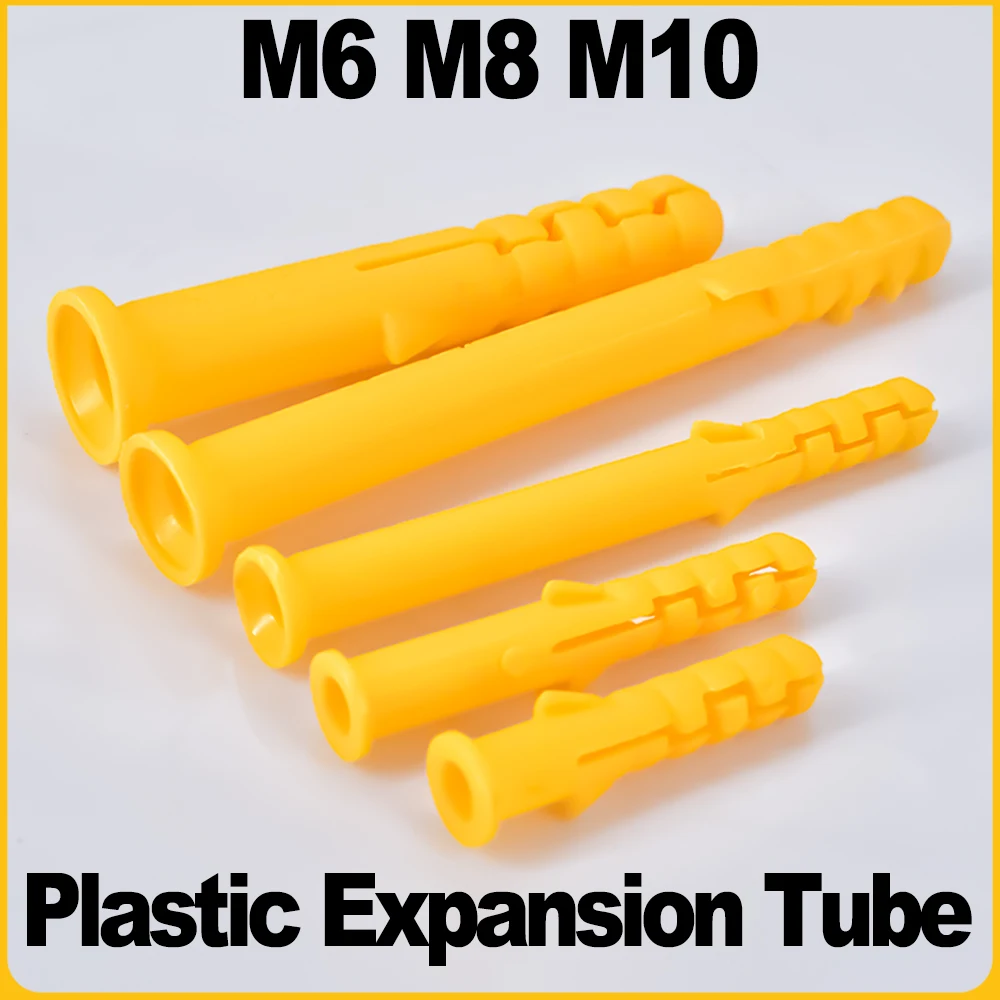 فيشر بلاستيك أصفر M6/M8/M10 للجدران