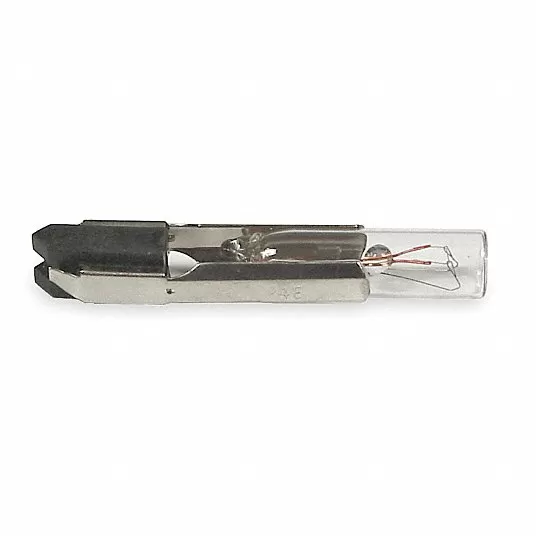 Ge Current Miniature Incandescent Bulb, T2, Tel. Slide No. 3, Watts 1W 2400