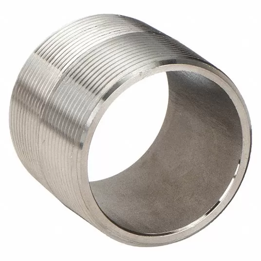 جرينجر ابروفد نبل 1/2 بوصة, ذكر, NPT ,316 ستانلس ستيل, طول 1 1/8Inch بوصة, مسنونة من كلا الطرفين 4TPN5