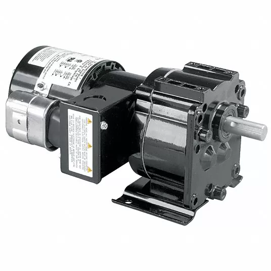 دايتون AC محرك 115/230 اسم اللوحة RPM 15 دورة في الدقيقة كحد أقصى. عزم الدوران 202.0 رطل حاوية TEFC 4Z518