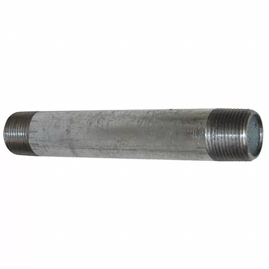 جرينجر ابروفد نبل 1 بوصة, ذكر, NPT, جدول 40, الفولاذ, طول 3 بوصة, مسنونة من كلا الطرفين 6P824