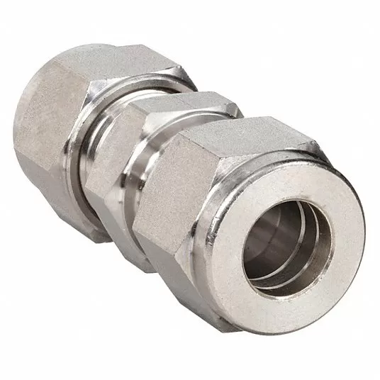 هام ليت وصلة من المعدن, مقاس الأنبوب 4 مم, مقاس المفتاح 12 مم 762L-SS-4MM