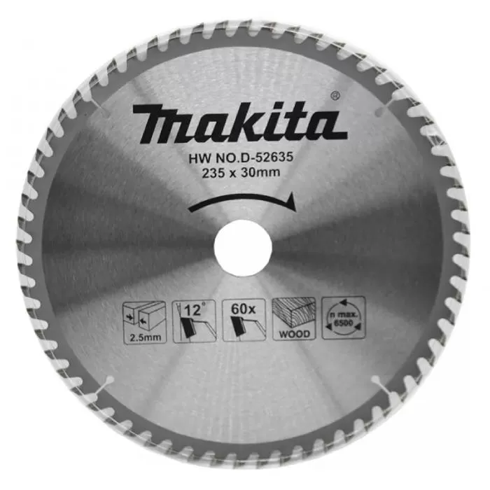 ماكيتا شفرة منشار TCT للخشب, 235 × 30 / 25.4 × 60 T D-52635