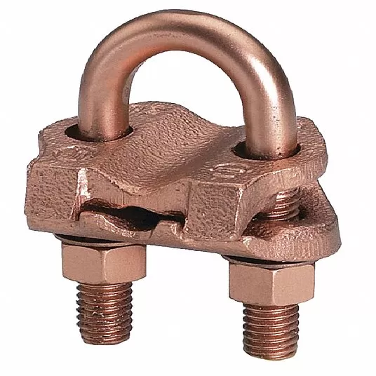 بورندي براندي, مشبك مواسير أرضي, من 5 إلى 2/0 AWG STR / 4 إلى 3/0 AWG SOL مقاس السلك, نحاسي, ميكانيكي GAR1426