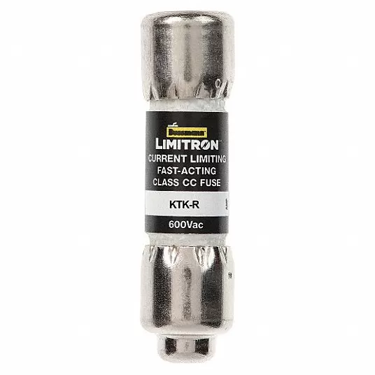 صمام فيوز, UL الفئة CC, سريع المفعول, 30 A, KTK-R, 1-1 / 2 بوصة L x 13/32 in مقاس قطر الفيوز KTK-R-30