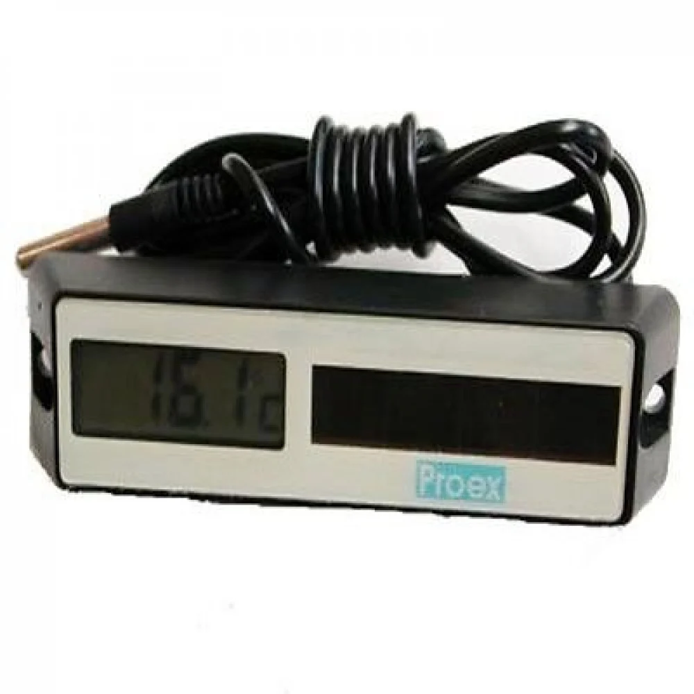 #05357W ثرمومتر رقمي / DIGITAL THERMOMETER DT-1001CF -50/70C &-58/158F SWITCHABLE 60 INCH WIRE SENSOR SOLAR POWER AND BATTERY