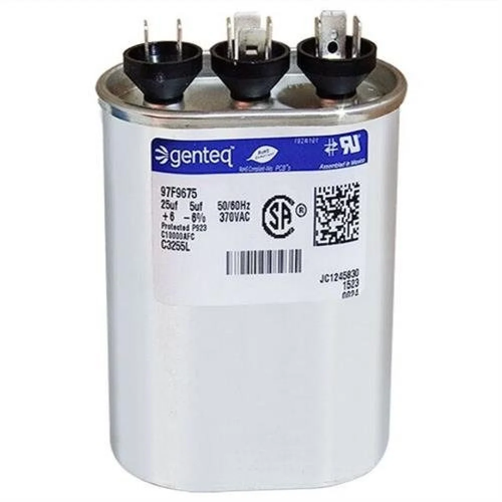 5UF 370V OVAL #04849   رن كباسيتور 25-5 يواف 370فولت