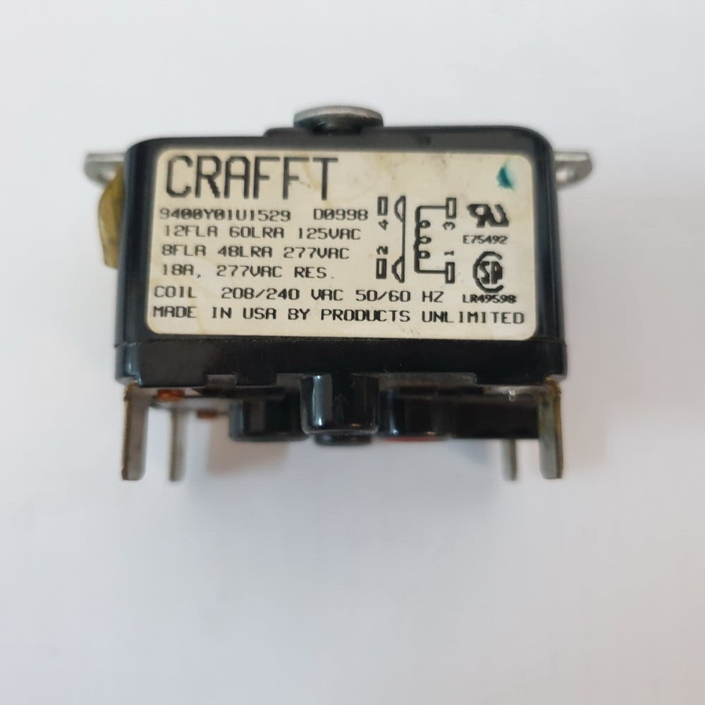#06052A فان ريلي 230فولت / FAN RELAY CRAFT D0998 230V 4 TERMINAL