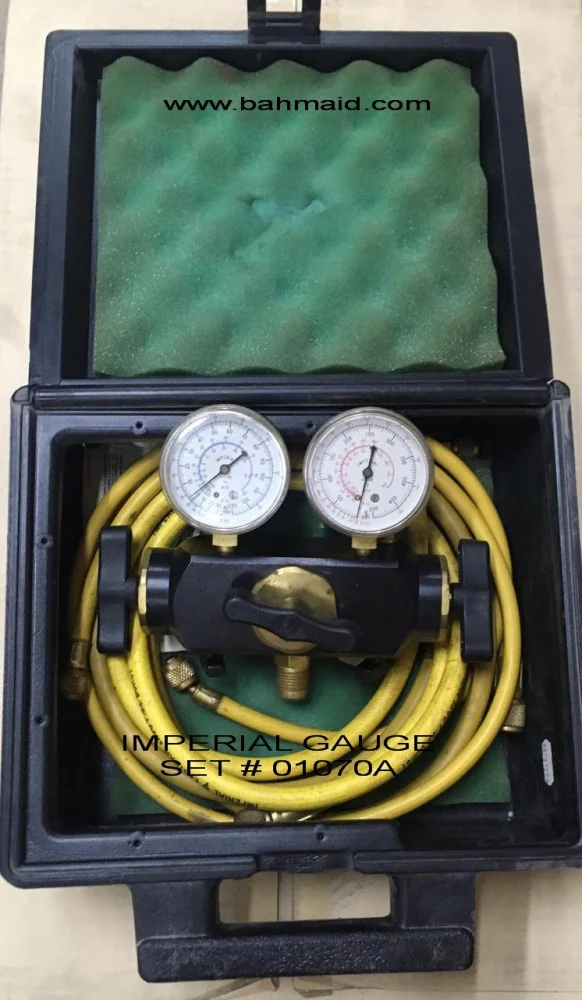 #01070A ساعة تعبئة فريون امبريال كبيره امريكي / MANIFOLD GAUGE IMPERIAL BIG TYPE