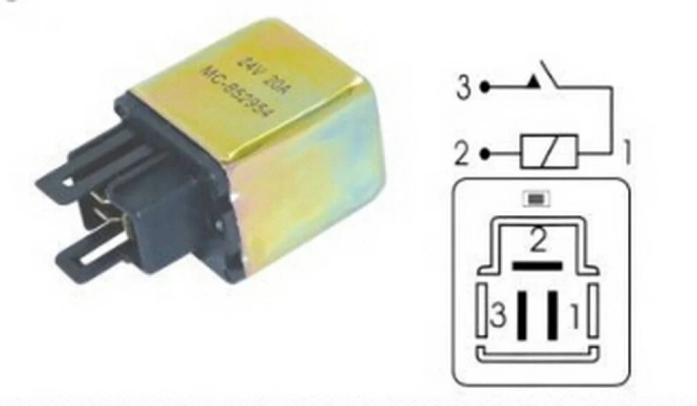 #10365W كتاوت  ريلي 24 فولت / POWER RELAY 3 PIN 12V 10 AMP