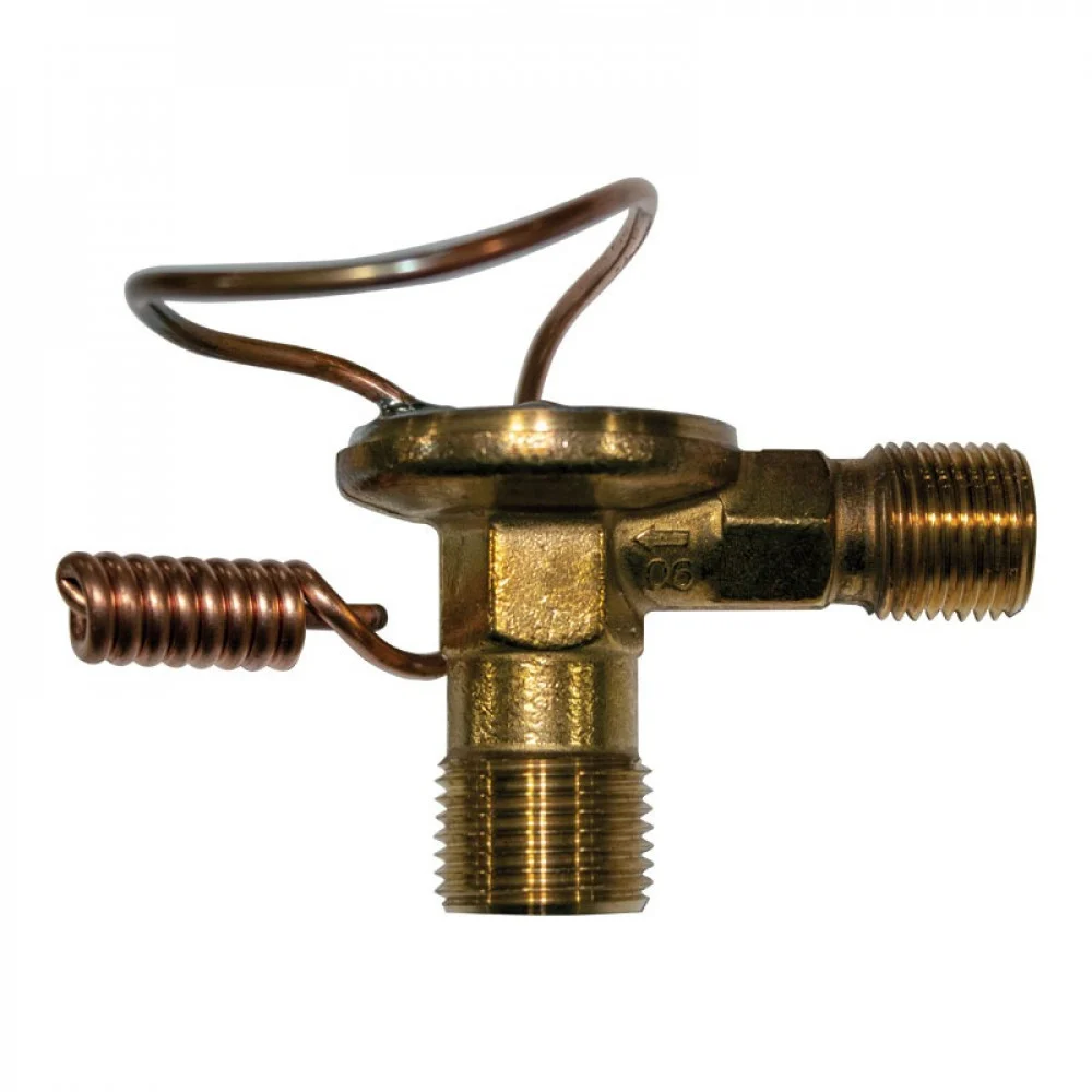 #10041JS بلف فريون برونز سنجل EXPANSION VALVE 3/8 X 1/2 BRASS O-RING