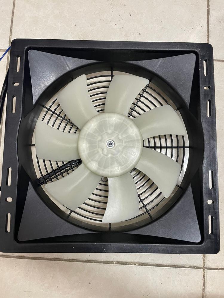 #13362T مروحة 14 بوصة مربع 12 فولت 7 ريش تايلندي     UNIVERSAL FAN 14 INCH 12V SQUARE BLACK JNA-1014 THAILAND