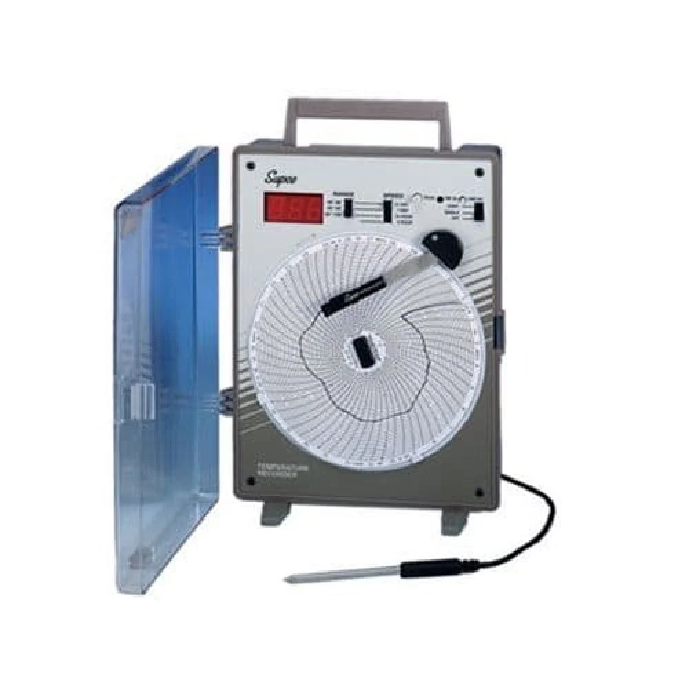 00047A# مسجل درجات الحراره للثلاجات والفريزرات وغيره /TEMPRETURE MEASUEMENT RECORDER CR87 220V 50-60 HZ FOR REF. FREEZER AND ENVIROMENT