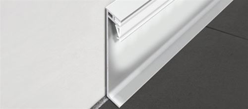 Corner profile, silver, lower, without LED, 2 meters PKGLEDAA80