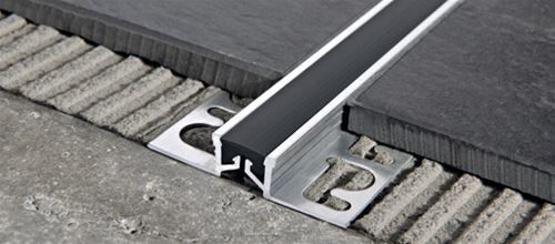 Black rubber expansion joint corner profile under 20mm PFXALN 20
