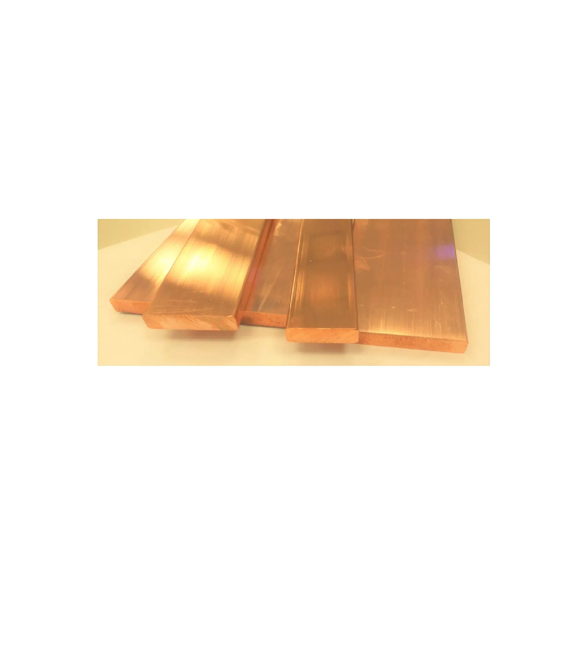 بحرة -  قضبان توصيل نحاسية مقاس 140x10 مم - طول 5.5 متر - زاوية مستديرة