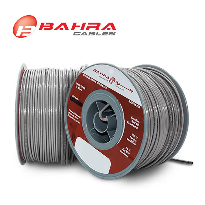 بحرة - سلك كهربائي نحاس - المواصفات الأمريكية - THHN - مقاس 10 AWG - رمادي - 600 فولت - 152.44 متر
