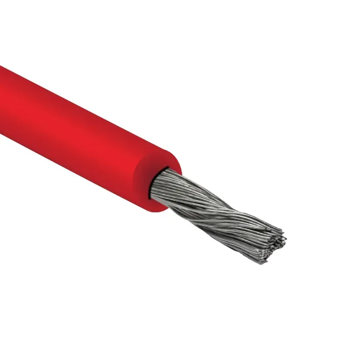 بحرة - سلك 1X4 مم - نحاس Solar Cable Low Voltage - LS0H - لون أحمر - المواصفات البريطانية