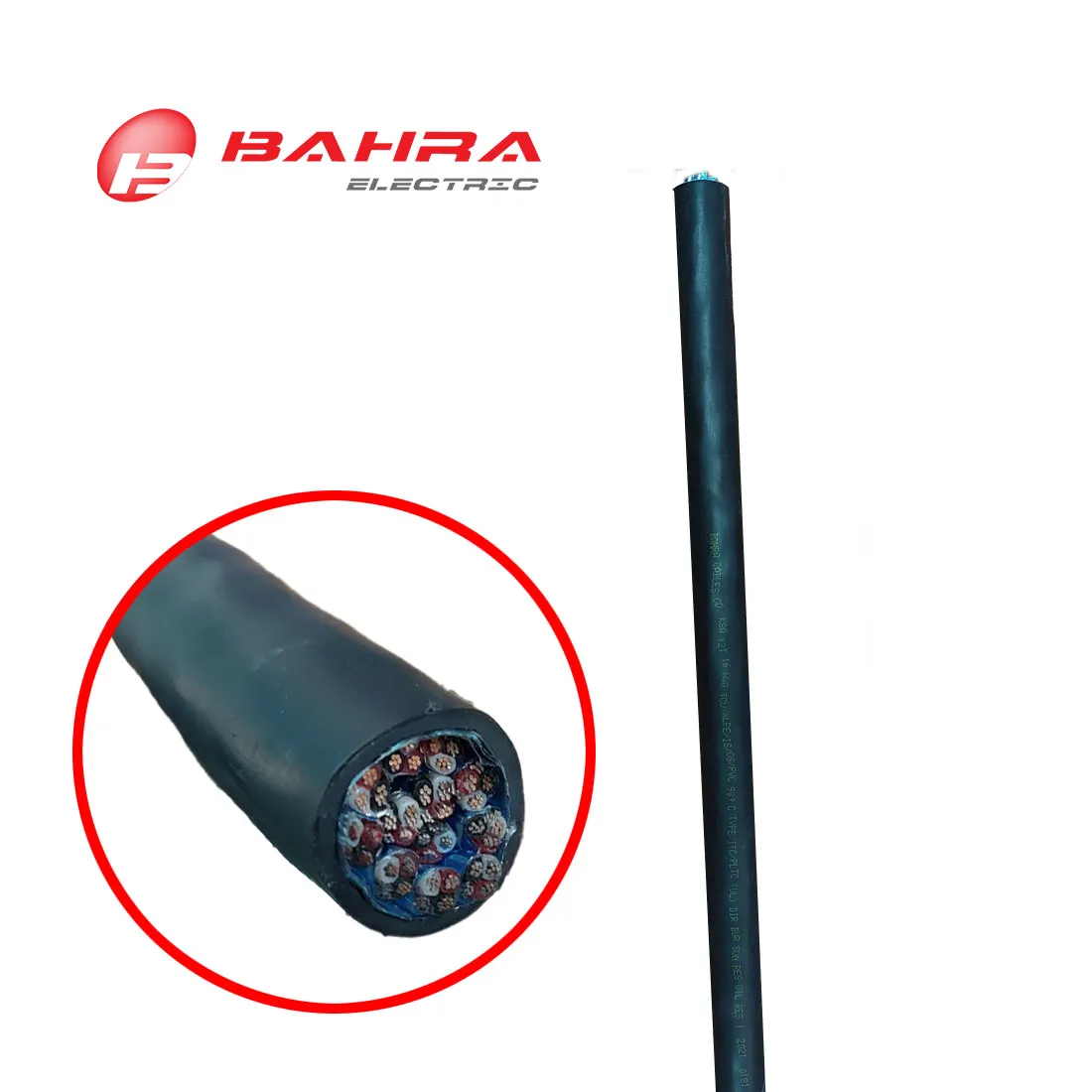 بحرة - كيبل نحاس مطلي بالقصدير - معزول -  12 خط - 300 فولت - مقاس 16AWG