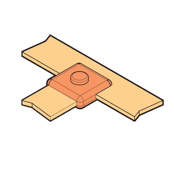 بحرة - موصل "T" للقالب - 25x6 مم - شريط تأريض الى شريط تأريض