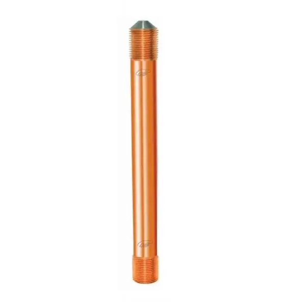 بحرة - قضيب تأريض نحاسي Threaded - مقاس 15 مم - طول 1200 مم