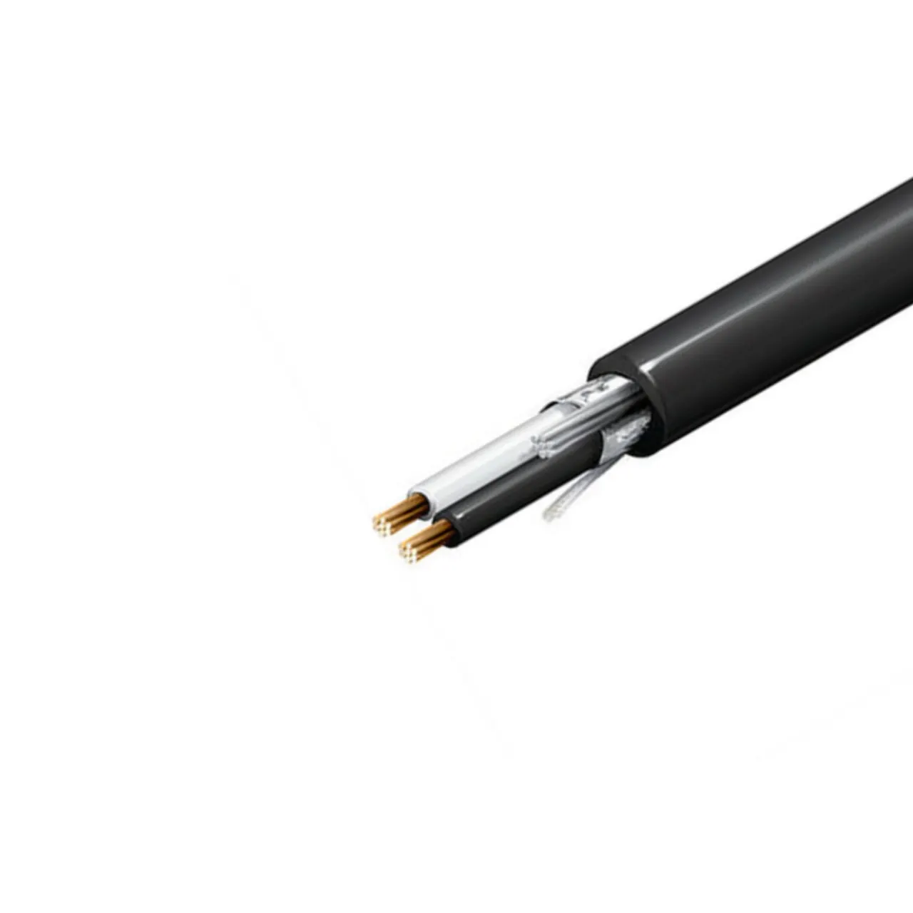 بلدن - كيبل تحكم - 8 خط مقاس 16AWG - لون أسود - بالمتر - CU/PVC/NYL/FS/PVC