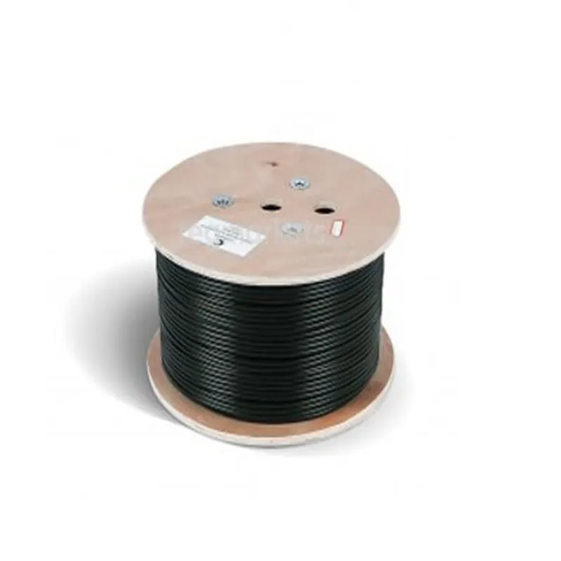 بلدن - كيبل سماعة مجدول - 2 خط - مقاس 22AWG - لون أسود - 305 متر/اللفة - TIN CU/FHDPE/SHLD/PVC