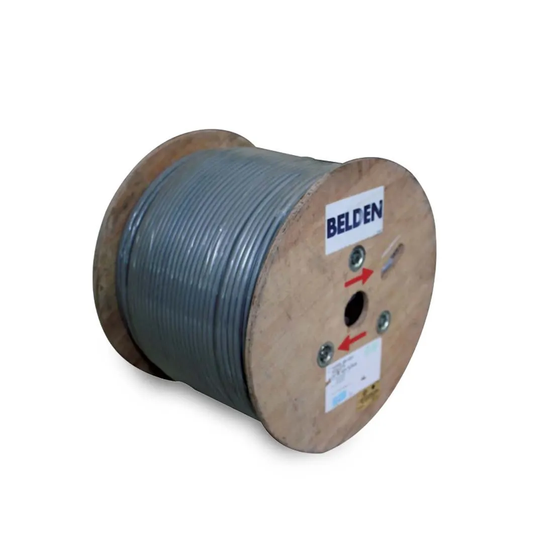 بلدن - كيبل تحكم 2 خط - مقاس 18 AWG - لون رمادي - 305 متر/اللفة - RISER-CMR, SOLID BC W/POLYOLEFIN, PVC