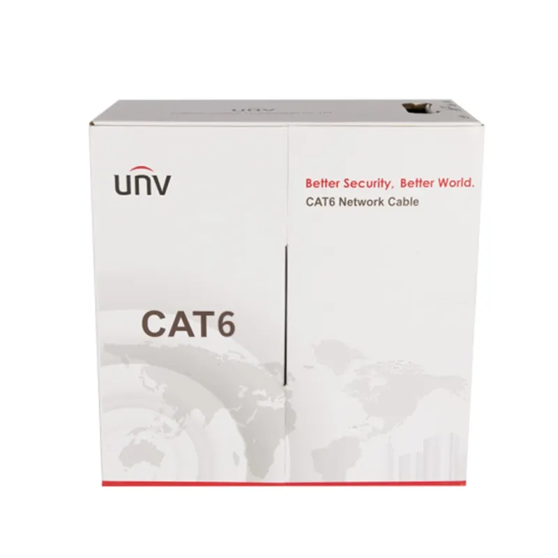 يونيفيو - كابل CAT6 UTP، CCA، 305م، أبيض