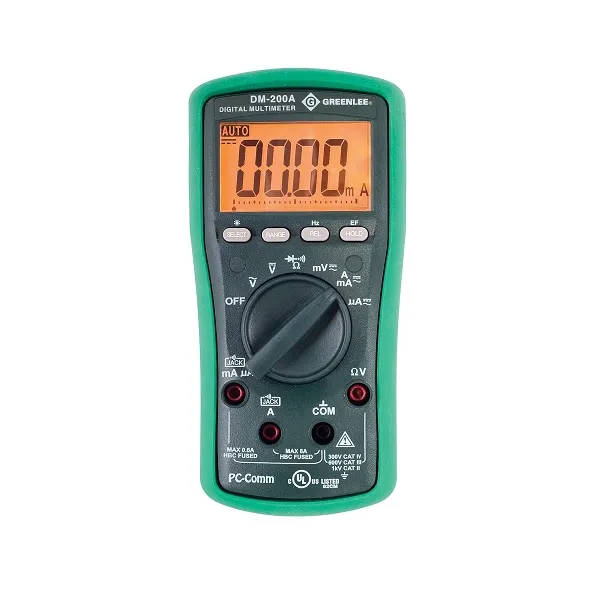 جرينلي - جهاز قياس متعدد رقمي - تيار متردد/تيار مستمر - 8 أمبير - 1000 فولت (DM-200A)