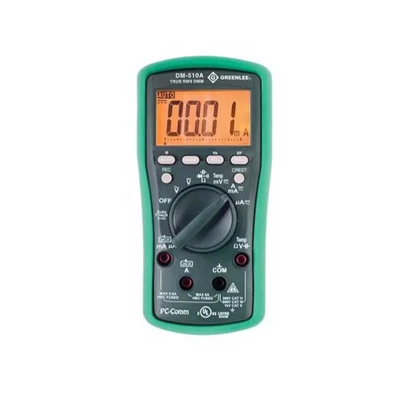 جرينلي - جهاز قياس رقمي متعدد - 8 أمبير - 1000 فولت - AC/DC - True-RMS - (DM-510A)