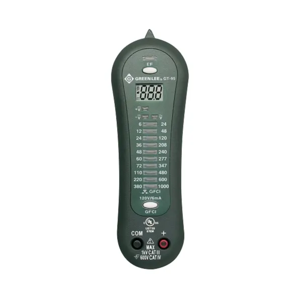 جهاز اختبار الجهد الكهربائي جرينلي GFCI تيار متردد/مستمر 1000 فولت GT-95