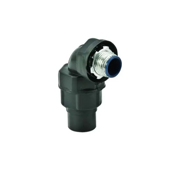 أي تي سي سي - ملبوش ماسورة مرن معزول - Insulated - مقاس 1 بوصة مع مسمار تأريض - 90 درجة