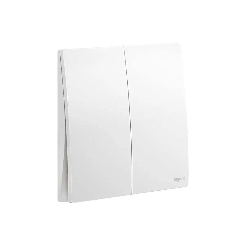 ليجراند - زر الضغط Mallia Senses، مجوز، 10A، 250V، Matt White