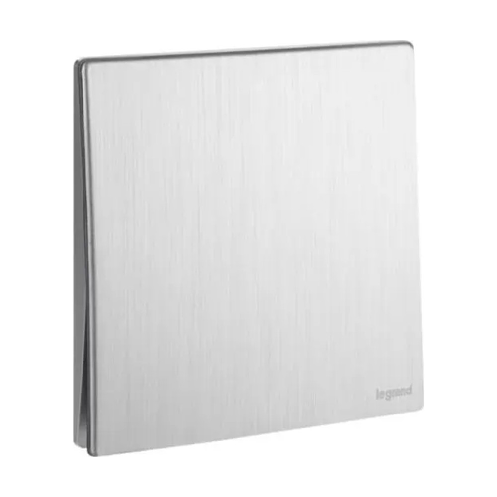 ليجراند - مفتاح مزدوج القطب Mallia Senses، مفرد، خط 1، 20AX، 250V، Brushed Aluminium