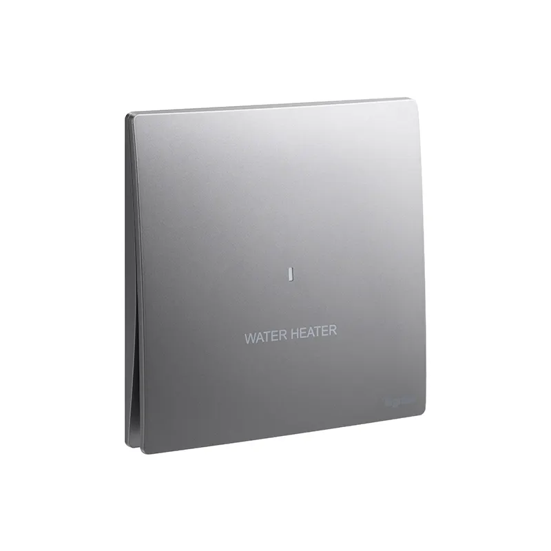 ليجراند - مفتاح سخان الماء مزدوج القطب Mallia Senses، مفرد، خط 2، 20AX، 250V، مع LED، Dark Silver