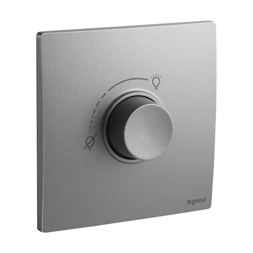 ليجراند - منظم إضاءة لمبة Mallia Senses، مفرد، خط 2، 40-500W، 230V، Dark Silver