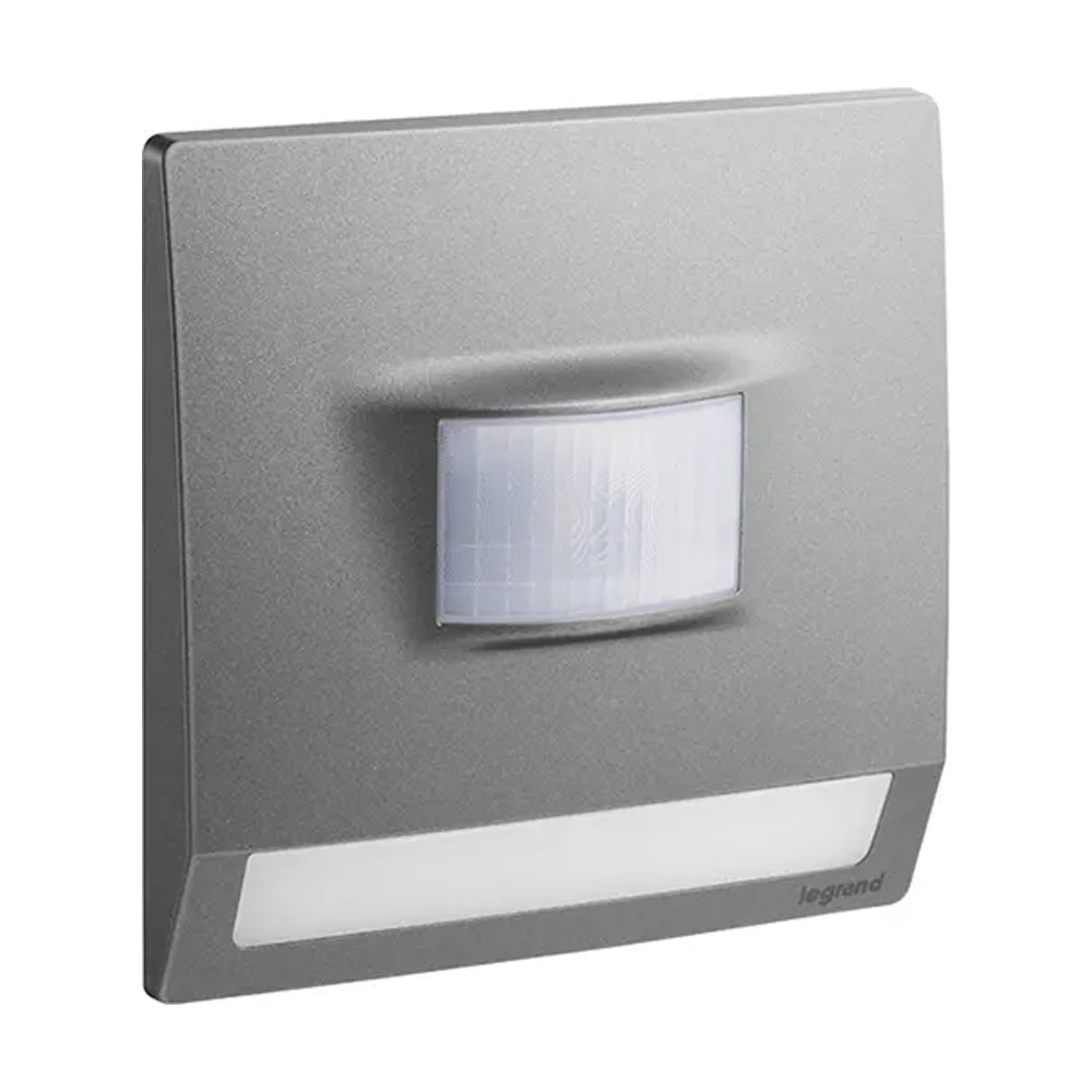 ليجراند - ضوء الدرج مع كاشف حركة Mallia Senses، مفرد، 100-250V، 230V، Dark Silver