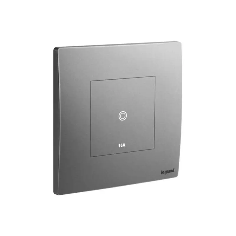 ليجراند - مفتاح لمسة، Mallia Senses، مفرد، خط 1، 16AX، 240V، Dark Silver
