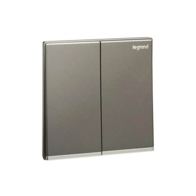 ليجراند - مفتاح Galion، مجوز، خط 1، 16AX، 250V، مع Silver Barre، Dark Silver