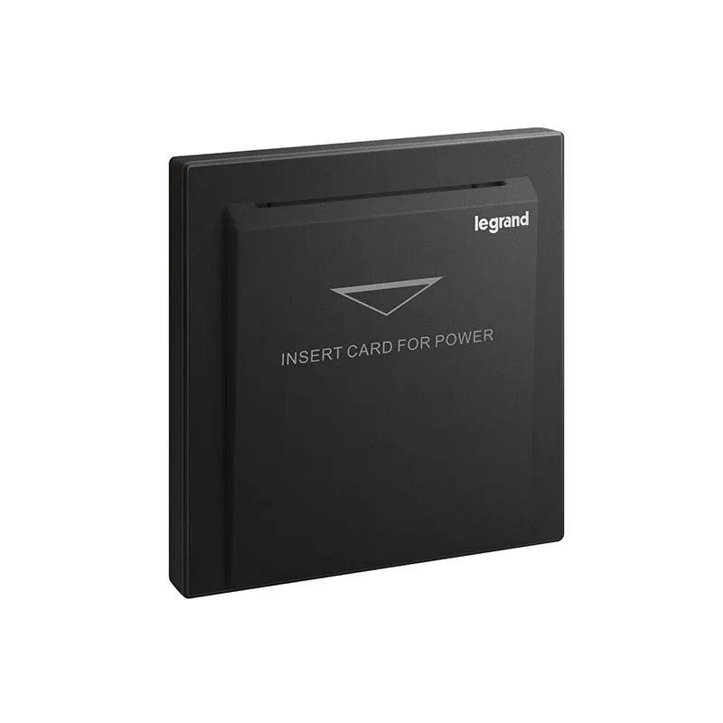 ليجراند - مفتاح بطاقة Galion، 20A، 250V، Matt Black