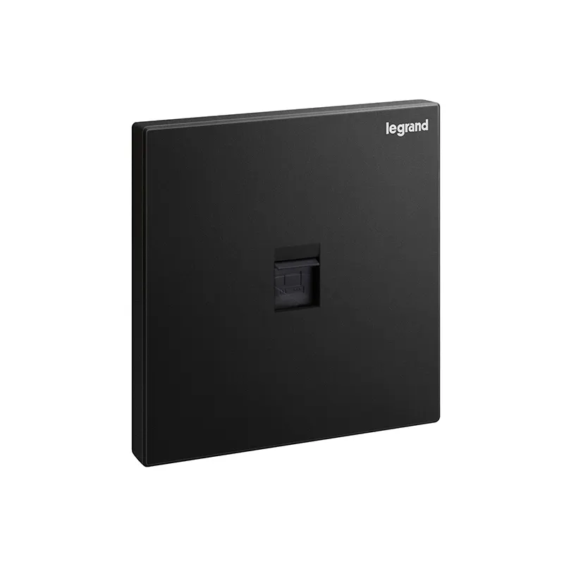 ليجراند - مقبس RJ45 فردي Galion، Cat. 6 UTP، 1 مفتاح، Matt Black