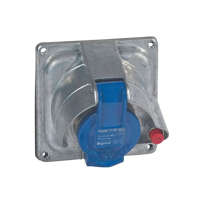 ليجراند - مقبس Prisinter Hypra، تركيب على اللوحة، IP44/55، 16A، 200/250V~، 2P+E، Metal