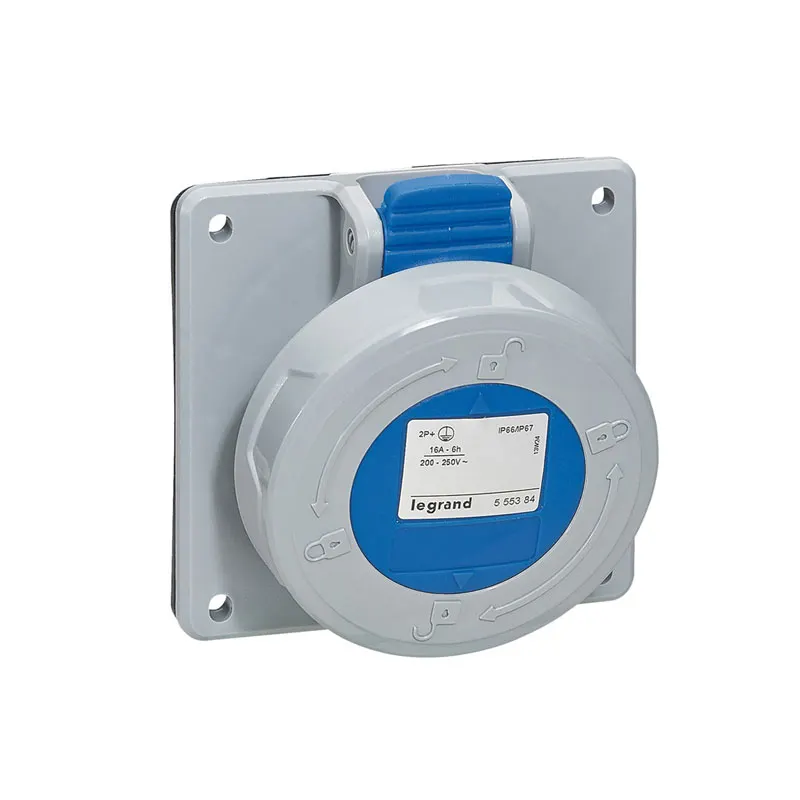 ليجراند - فيش صناعي 16A 3P+E 200/250V على لوحة كهربائية IP67, P17