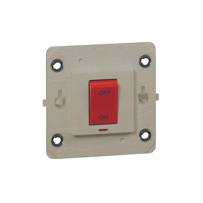 ليجراند - مفتاح مزدوج مع مفتاح Arteor، 45A 250V~، 1 موديول، مزود بنيون، Champagne