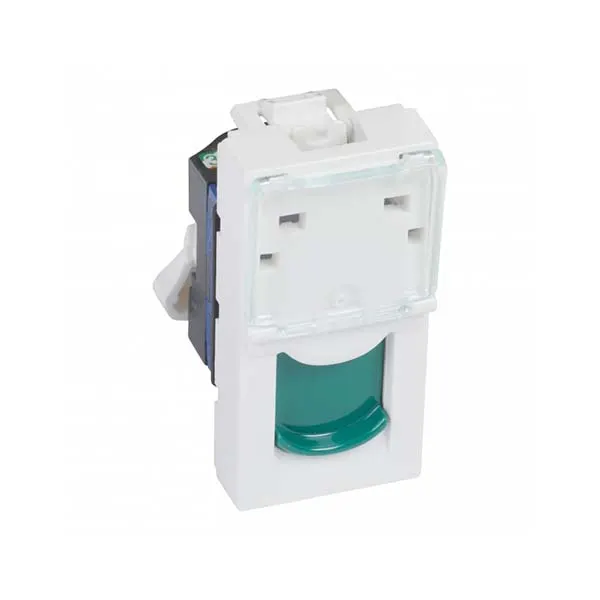 ليجراند - فيش بيانات أرتيور - RJ45 - Cat.6 - UTP - 1 موديول - أبيض - غطاء أخضر