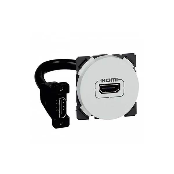 ليجراند - فيش HDMI أرتيور - دائري - 2 موديول - ألومنيوم