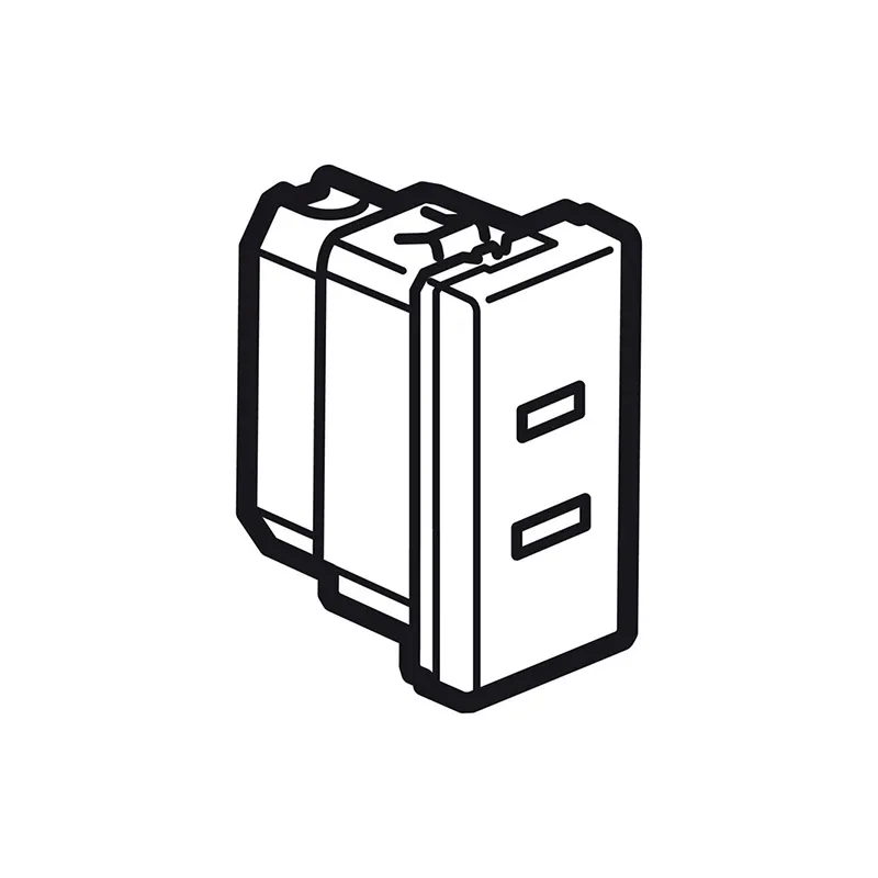 ليجراند - مقبس Arteor، أمريكي، 15A 127V، 2P، 1 Module، Magnesium