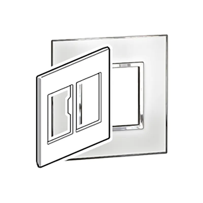 ليجراند - لوحة Arteor، إيطالية/أمريكية، 2x3 موديول، مربع، 4''x4''، أفقي/عمودي، Mirror White