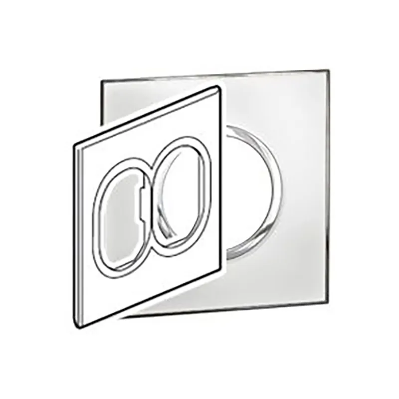 ليجراند - لوحة Arteor، إيطالية/أمريكية، 2x3 موديول، دائري، 4"x4"، Mirror White